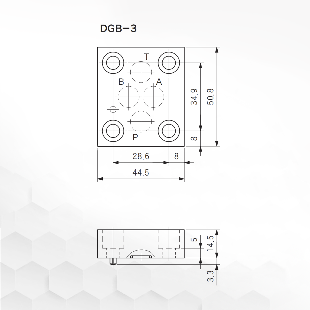 DGB-3-30-JA | Flui-trol Adaptor Plate DGB-3-30-JA | Flui-trol Adaptor Plate